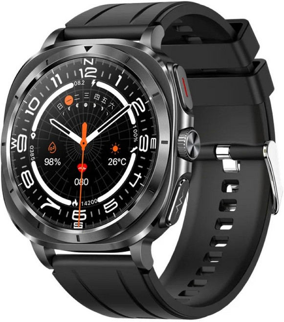 메디코치 바나바 스마트워치 비침습 건강관리 통화 체성분 블루투스 한국어지원 2026년형 최신형 기본세팅발송, 1-1.블랙, 3.5cm