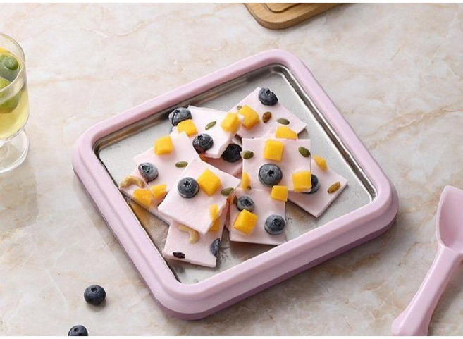 철판아이스크림메이커 아이스크림판 여름 간식제조기 스텐304 아이스크림만들기 어린이 여름방학, 1개, 10. 타로퍼플 (316스텐)