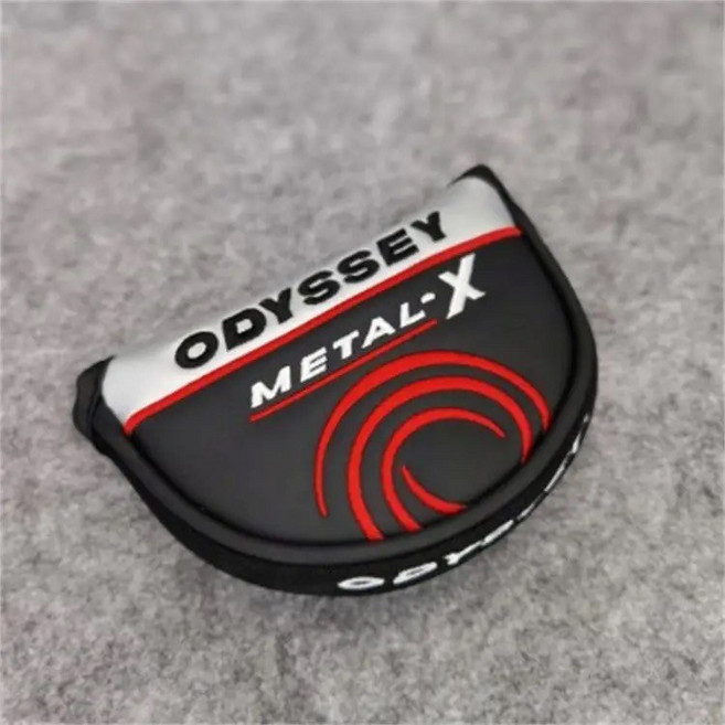 ODYSSEY 골프 퍼터 커버 오디세이 클럽 커버 반원 클럽 헤드 커버 클럽 보호 커버 자석 모델, 작은 반원 ICE 매직 스티커, 1개, 작은 반원 X 매직 스티커