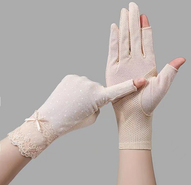 여성 자외선차단 장갑 운전 스포츠