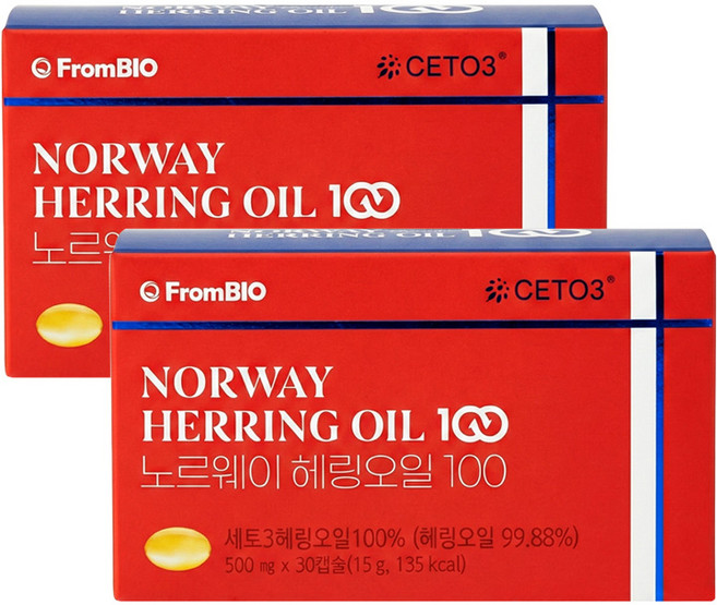 프롬바이오 노르웨이 헤링오일 100 30정, 2박스