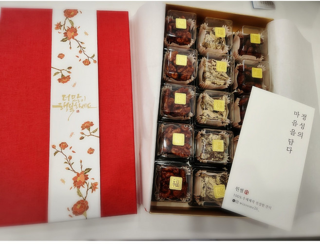 명절선물 부모님선물 상견례 답례품 수제정과 15구세트 [호두정과/ 아몬드강정/콩고물 도라지정과] 보자기포장, 원함, 안함, 호두+도라지+호두, 1개