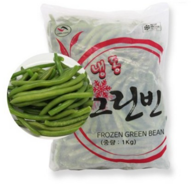 해물총각 그린빈 1kg 냉동야채 1kg 2개