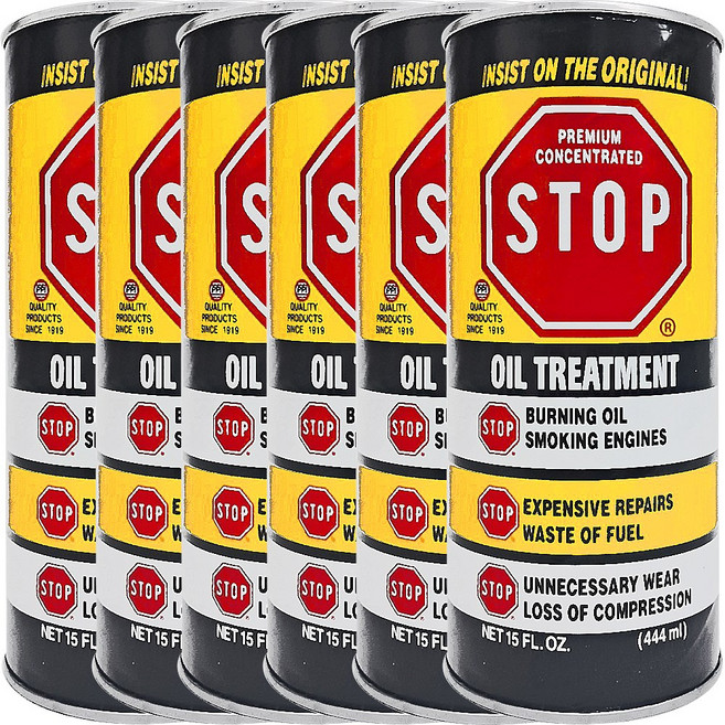 PPI STOP 엔진 오일 첨가제 가솔린 / 디젤 / LPG 444ml, 6개, 공용 - 연료첨가제