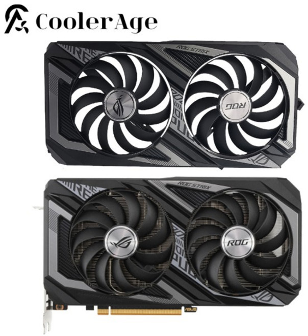 ASUS ROG Strix Radeon RX 6600 XT OC Edition 8GB GDDR6 쿨러 팬용 95MM CF1010U12D RX6600 그래픽 카드