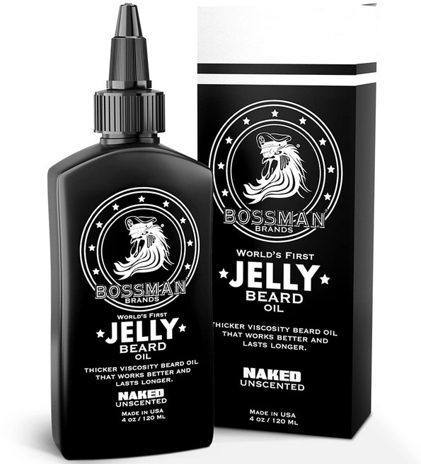 BOSSMAN 보스맨 남자 수염관리 120ml 수염발모제 오일 대용량 비어드오일 Naked 무향, 1개