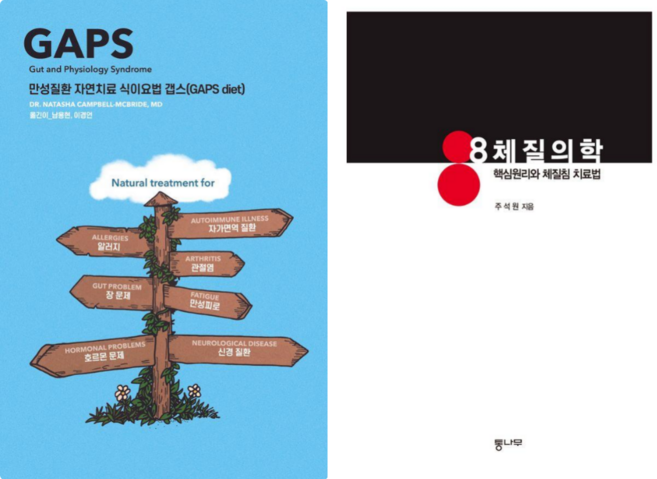 만성질환 자연치료 식이요법 갭스 GAPS diet + 8체질 의학: 핵심원리와 체질침 치료법 (전 2권)