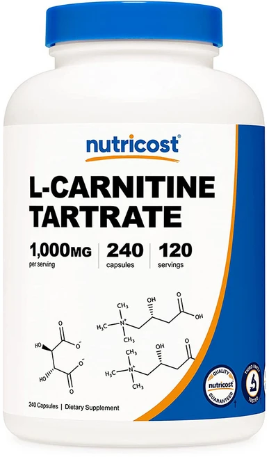 뉴트리코스트 L-카르니틴 타르트레이트 1000mg 캡슐, 240정, 1개 - 쿠팡
