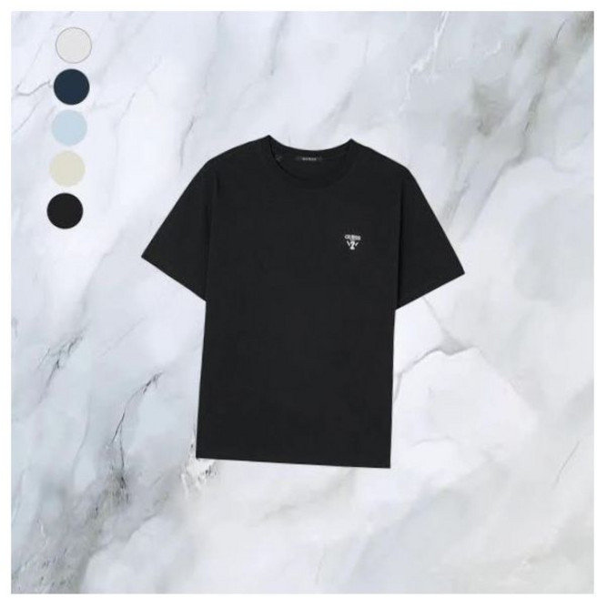 게스남여공용 미니 무테 삼각 반팔티셔츠 NQ2K5923 439346