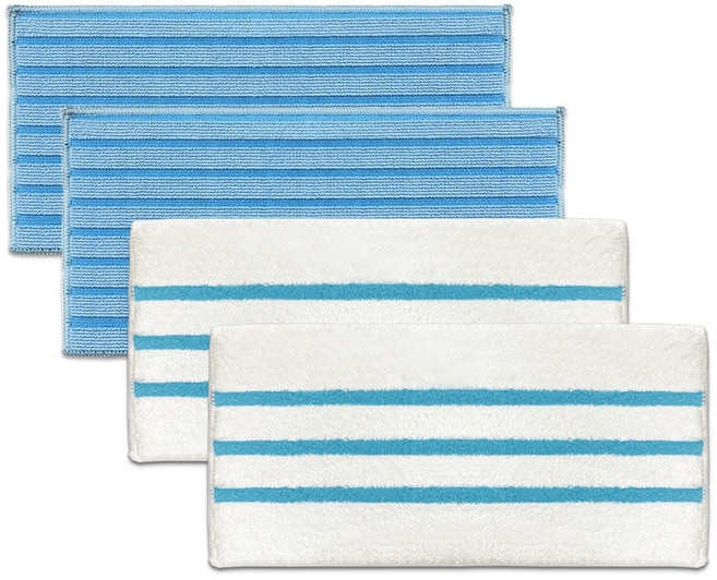 [호환] BNC INT 한경희 HSM-1010TI HESM-D1300WT D1000 홈앤아트 AMS-200 블랙앤데커 스팀청소기 극세사 물걸레 세트, 4개, 일반+찌든때[set]