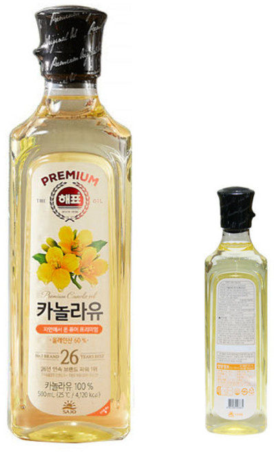 해표 카놀라유, 500ml, 1개
