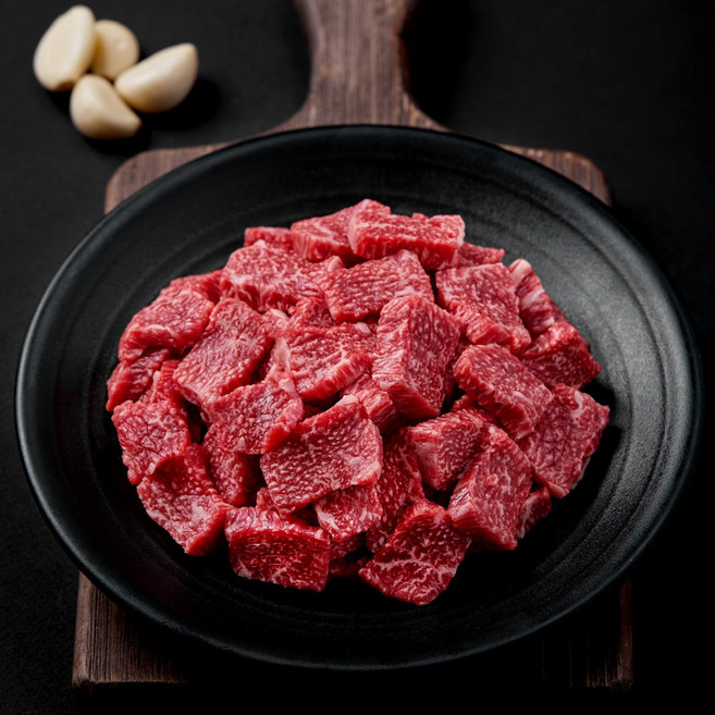 한우 1등급 정육 국거리 양지, 1개, 800g