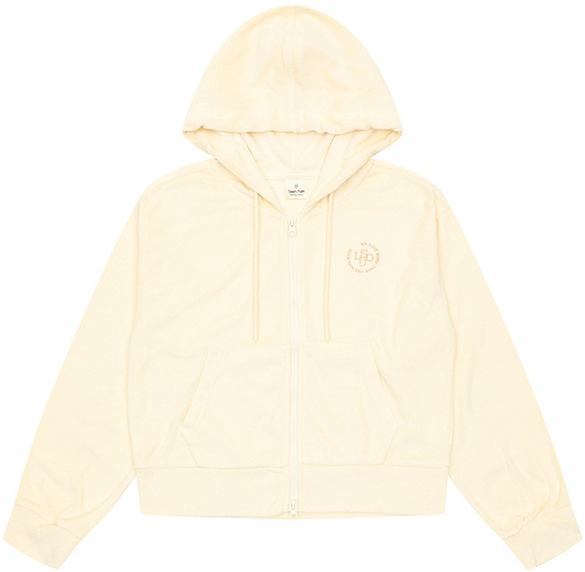 에꼴리에 여아 테리 후드 집업 점퍼 23O0751 BE