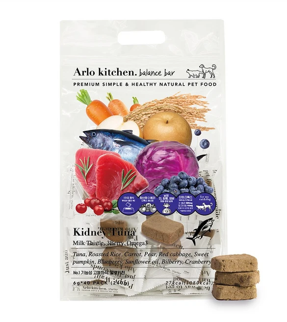 알로키친 만성급성 신부전증 강아지용 신장케어 자연식 키드니튜나 40개입, 참치, 160g, 1개 - 쿠팡