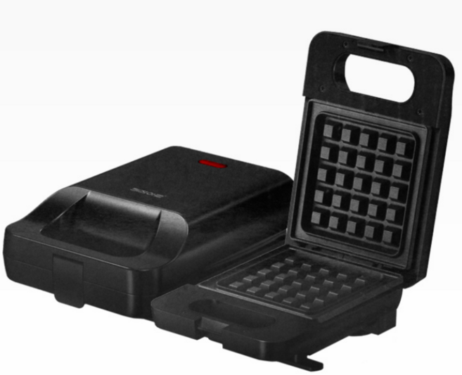 카르덴 컴팩트 샌드위치 와플 메이커 가정용 캠핑용, 블랙