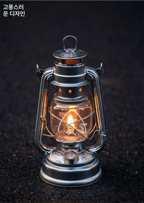 남포등 호야등 석유램프 등유 캠핑랜턴 감성 호롱불 불멍, 실버 독일 버전, 1개