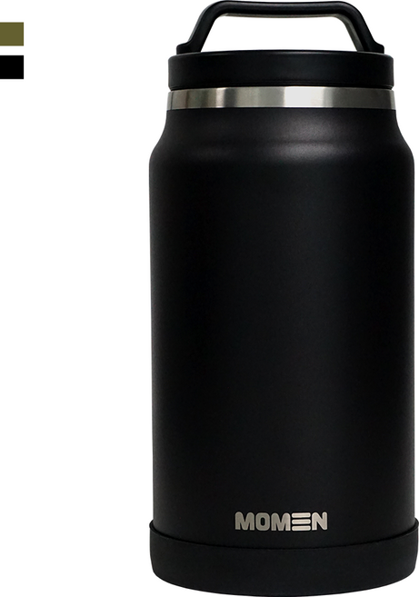 모멘 그랜드 대용량 캠핑물통 아이스팟 워터저그, 블랙, 1개, 2.5L