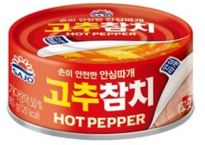 사조대림 안심따개 고추참치, 85g, 4개