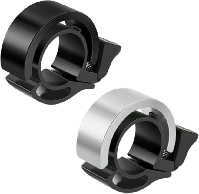 올리OLI 자전거 킥보드 따르릉 경적 미니 벨, 1세트, 블랙+실버