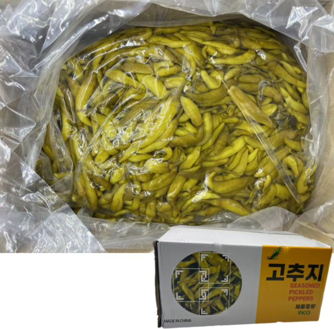 절임 고추지 10g 1박스 고추장아찌 동치미 고추지 염장고추지 고추무침 가락시장 직배송, 10kg
