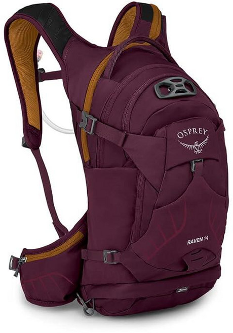 오스프리 Osprey Raven 14L 여성 여자 자전거 백팩 물통 포함 우주 여행 그레이, 1개, Aprium Purple_14L