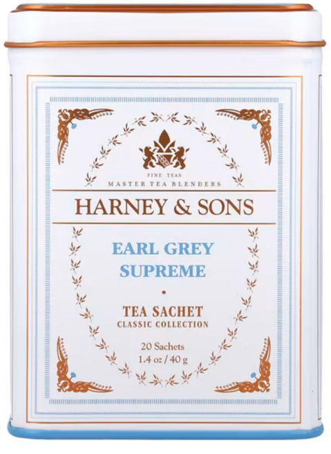 Harney & Sons 하니엔손스 티 블렌드 얼그레이 슈프림 티백, 40g, 1개, 20개입