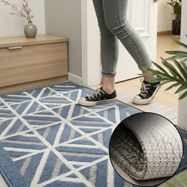 골드릭 현관 베란다 화장실 부엌 출입구 미끄럼방지 발 발판 매트, 1개, JM 격자