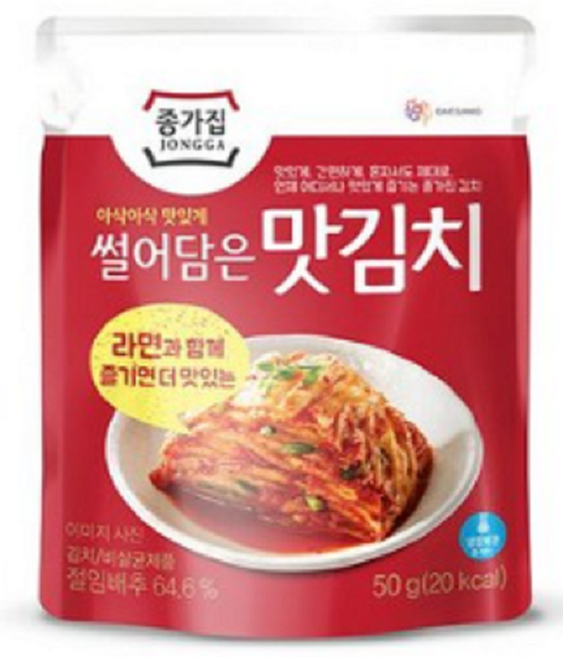 종가집 썰어담은 맛김치, 50g, 2개