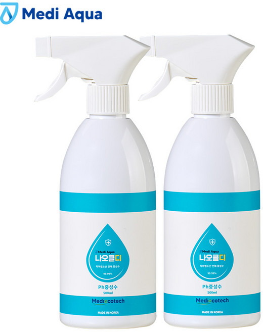 나오클디 뿌리는 살균 소독제, 나오클디 500ml+500ml, 1개