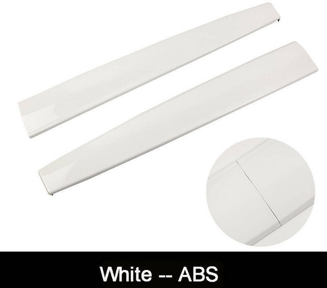 테슬라 모델3 모델Y 21-23 대시보드 패널 랩 도어 사이드 ABS 카본 스트립 몰딩 센터 콘솔 트림 장식 커버, Matte White Front