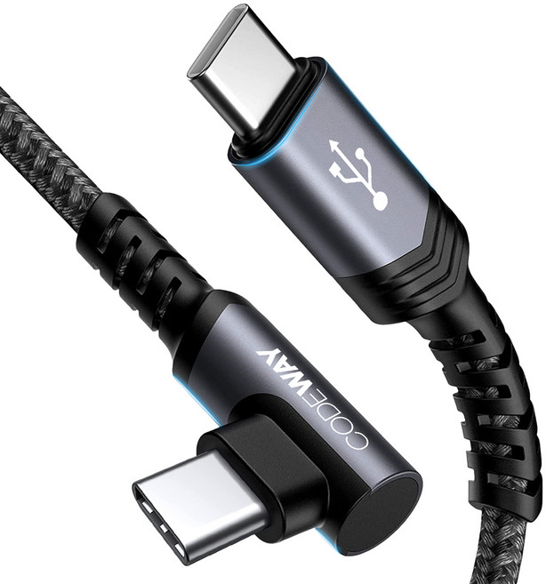 코드웨이 PD 100W C타입 to C 초고속 충전케이블, 3m, 그레이, 1개