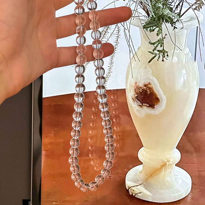 비즈 목걸이 여성용 심플 모던룩 쇄골사슬