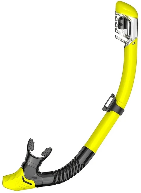 성인용 풀 드라이 스노클 이지 브리스 다이빙 스플래시 가드 탑 밸브 스쿠버 수영 장비, 02 Yellow