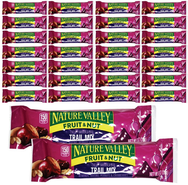 네이쳐밸리 Nature Valley 츄이 트레일믹스 그래놀라바, 35g, 30개