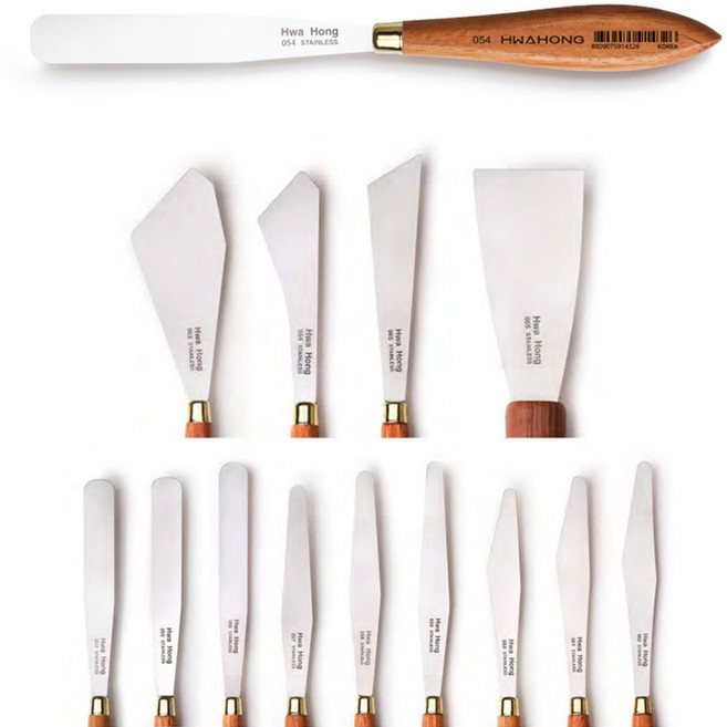 화홍 파레트 나이프 NO.054-066 아크릴 유화 미술용 팔레트 평나이프