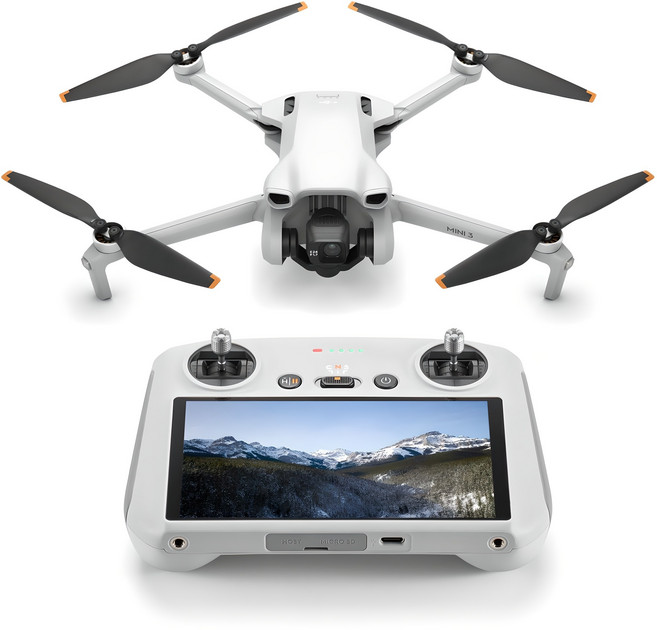 DJI Mini 3 촬영용 드론 + RC 세트, 혼합색상, 1개
