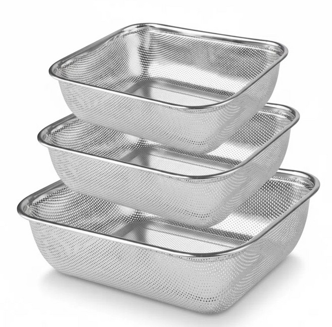 디오티 채반 스텐 소쿠리 타공바구니