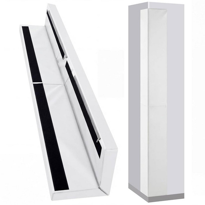 Wonderjune Wall Corner Guards and Edge Protector Gym Padding 강력강화형 Protective Safety for Gym Baby, 6ft, White