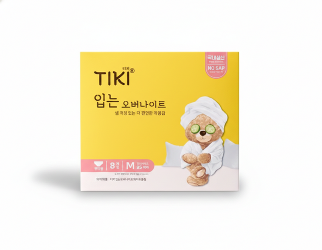 티키 입는 오버나이트, 중형, 8개입, 6개