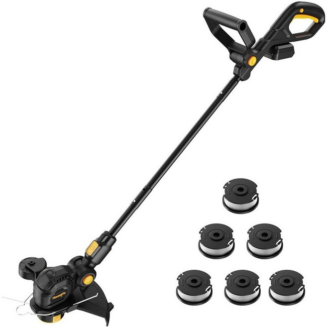 DEWALT 20V MAX 배터리 30.5cm(12인치) 스트링 트리머 에저 및 미니 잔디깎이와 호환되는 3 in 1 무선 잡초 제거기 8500RPM 자동 공급 제초기 조, 12 INCH