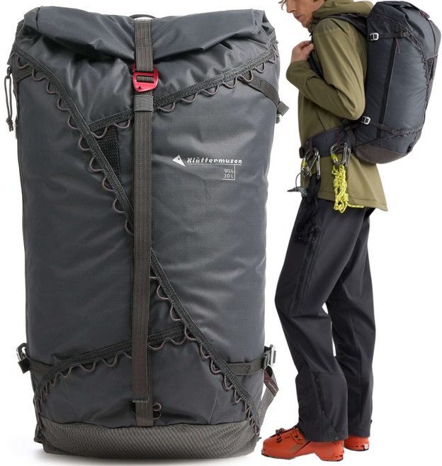 클라터뮤젠 백팩 울 30L 등산 배낭 하이킹 트레킹 초경량 통기성 IUE-KM 다크그레이, 다크 그레이