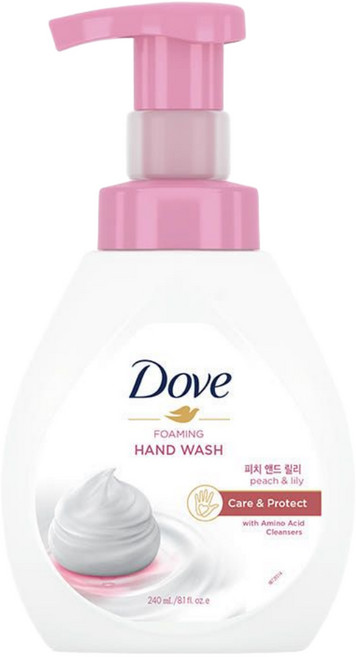 도브핸드워시 피치앤드릴리, 240ml, 1개