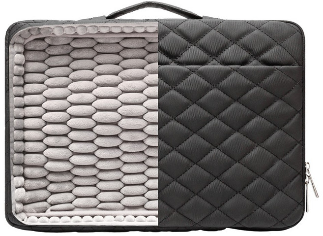 킨맥 360쉴드 노트북 파우치, 퀼팅블랙, 1개