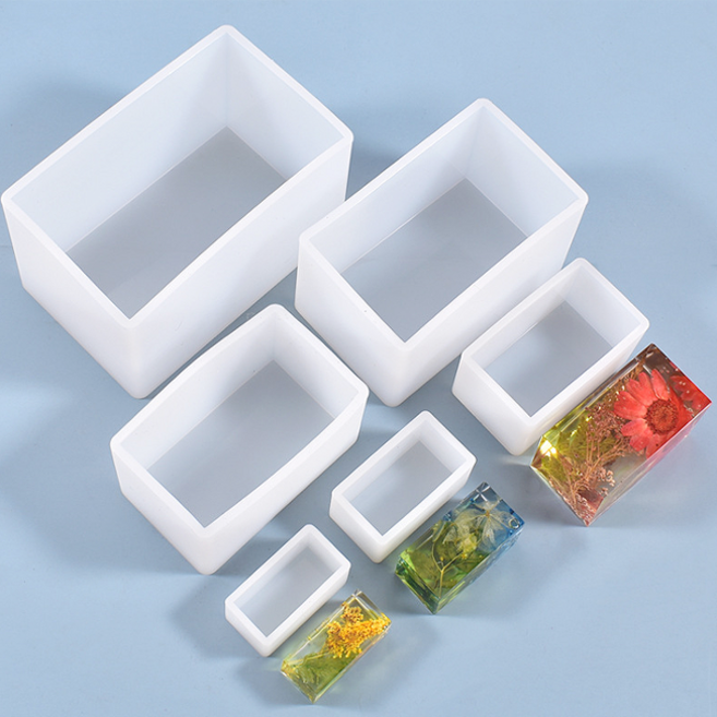 직육면체 직사각형 문진 레진 아트 공예 실리콘 몰드, C, C