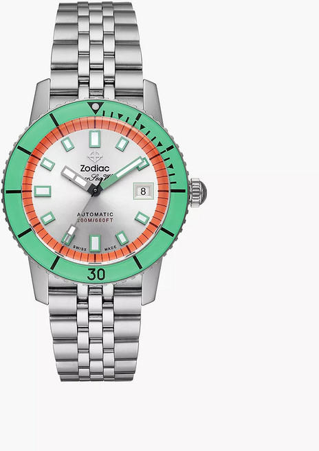 [Zodiac] 조디악 ZO9269 슈퍼 씨 울프 컴프레션 오토매틱 스테인리스 스틸 수박