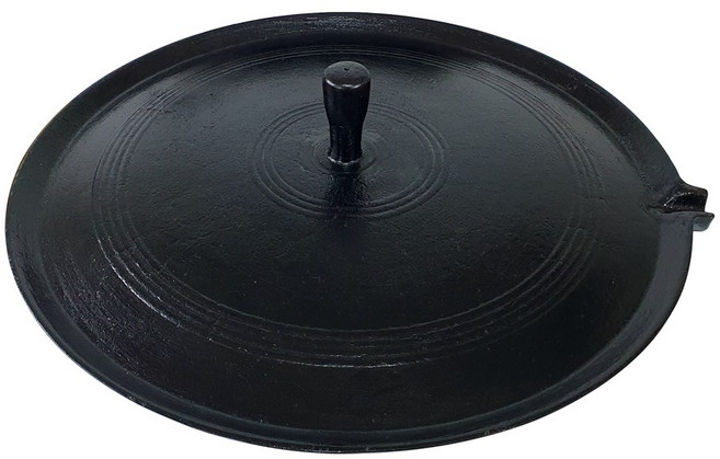 야철대장 들기름으로 길들인 대형 무쇠 솥뚜껑 삼겹살 구이판 60cm 국내산 양면사용 가능, 01:길들인 솥뚜껑구이판 60cm, 1개