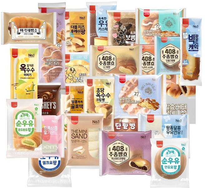 [보아스몰] 삼립빵 (랜덤), 10개