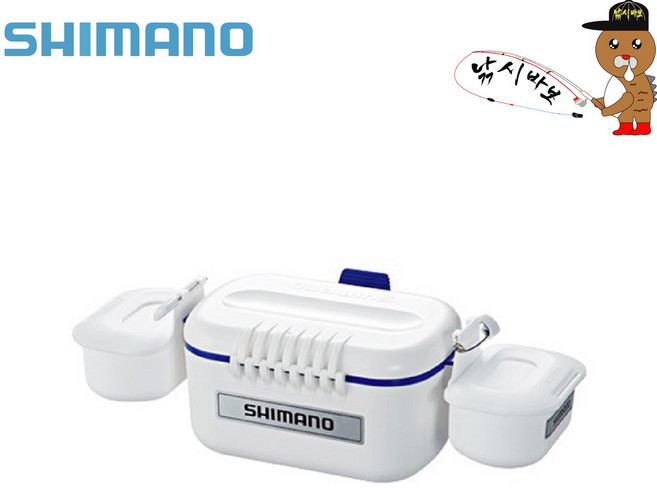 시마노 미끼통 CS-033N 퓨어화이트 - 낚시바보, 퓨어 화이트, 1개