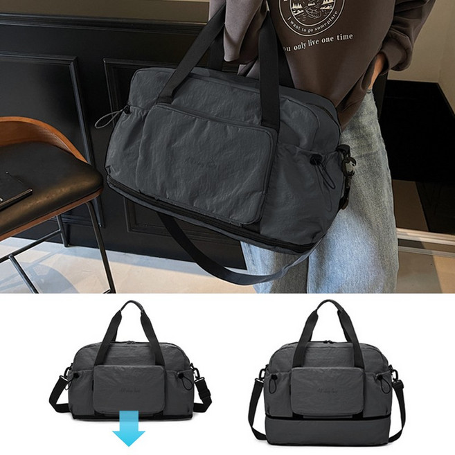 떨이공주 여행용 폴딩 보스턴백 확장 대용량 보조가방 캐리어 더플백 멀티수납 생활방수