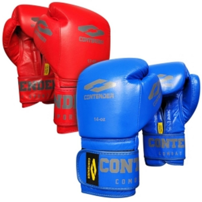 컨텐더 CP-120 헤비 가죽 복싱글러브 소가죽 권투글러브, 블랙, 1개